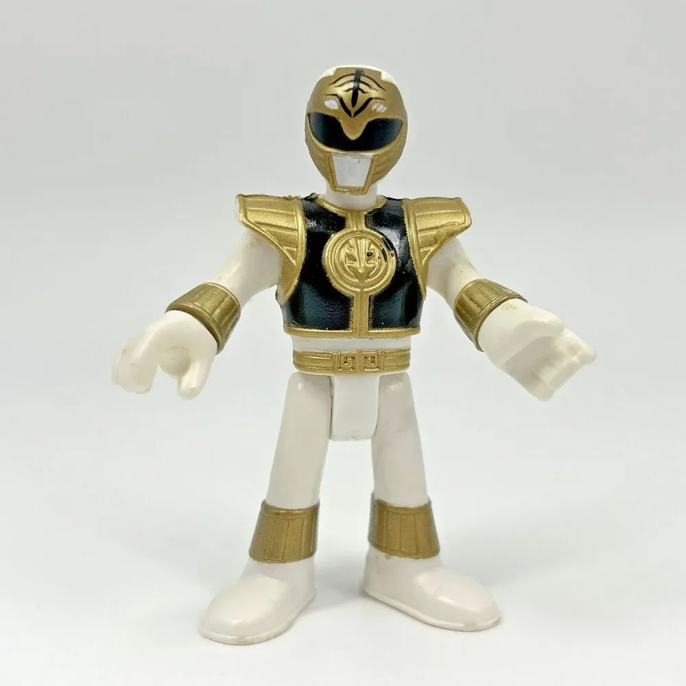 Imaginext Power Rangers WHITE RANGER figure MMPR from Tigerzord Tommy Oliver